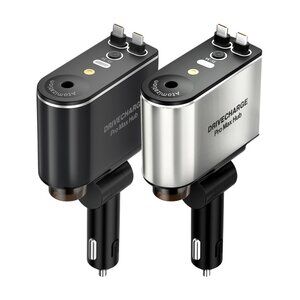 5 In 1, 66W Car USB-C fast changer, Air Freshener Diffuser & Star Lights